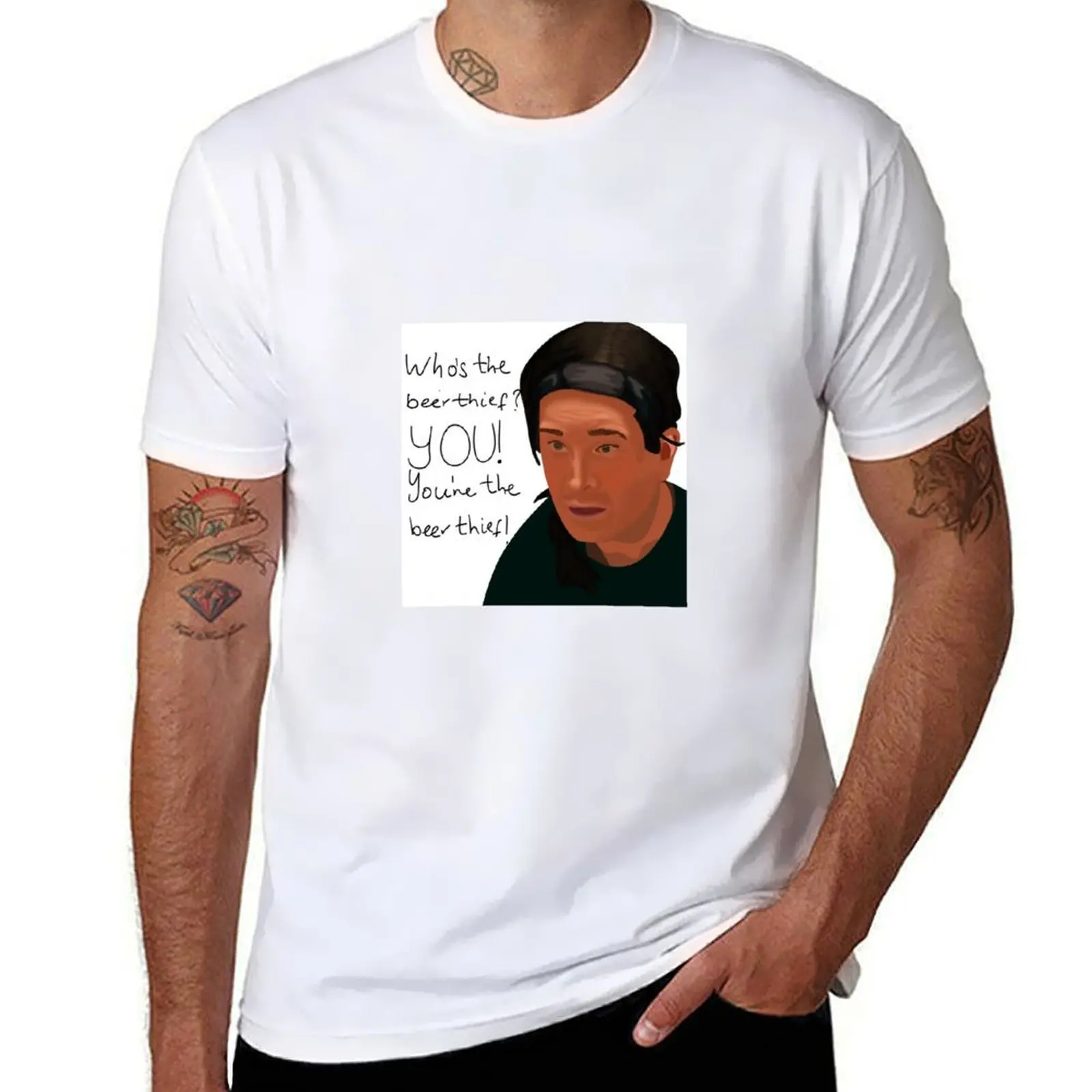 

You’re the beer thief! T-Shirt man t shirt designer t shirt man cotton T-Shirt