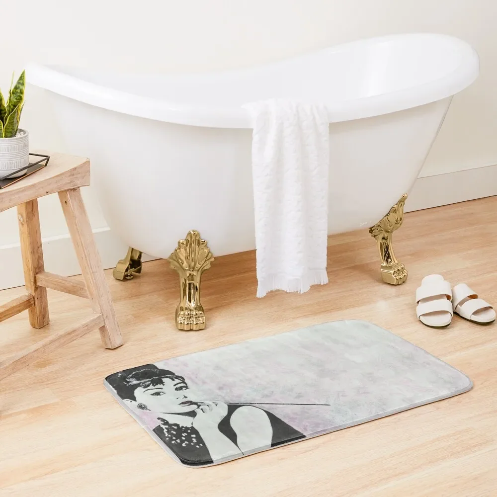 

Actresswith a cigar Bath Mat External Entrance Doormat Quick-Drying Bathroom Mat