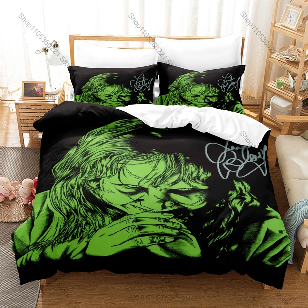 Cool The Exorcist Classic Horror Movie Print 3PCS Bedding Set Duvet Cover + 2 Pillowcases Soft Bed Linen Bedroom Decor For Horro