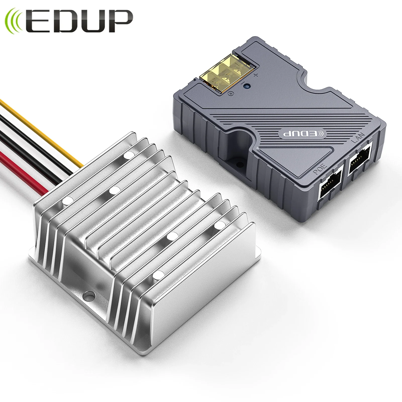 EDUP Starlink 150W GigE PoE Injector with DC Step UP Converter 12V to 48V for StarLink Dish V2 to Outdoor Vehicle Router or PC