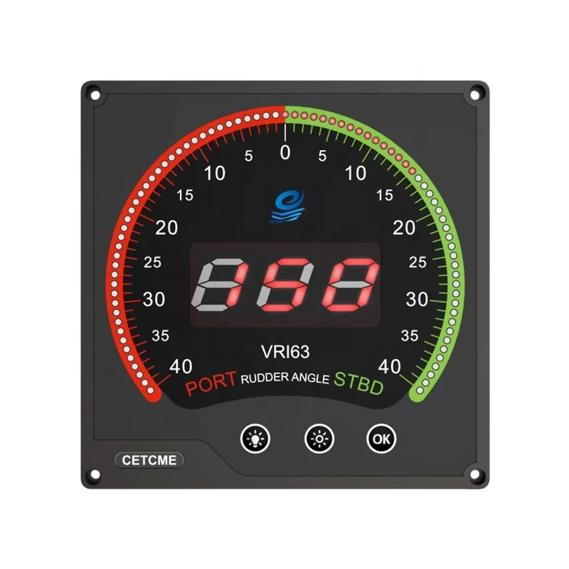 Ship Rudder Angle Indicator System Marine Electronics Maritime Boat Navigation Communication CCS Embedded Rudder Angle Indicator