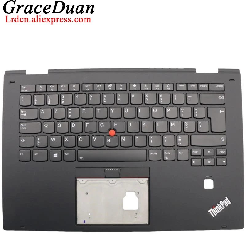 

BE Belgian Black Keyboard Upper Case Palmrest Shell Cover For Lenovo Thinkpad X1 Yoga 2nd Gen 2 G2 01HY802 01HY842 01HY882 01HY9