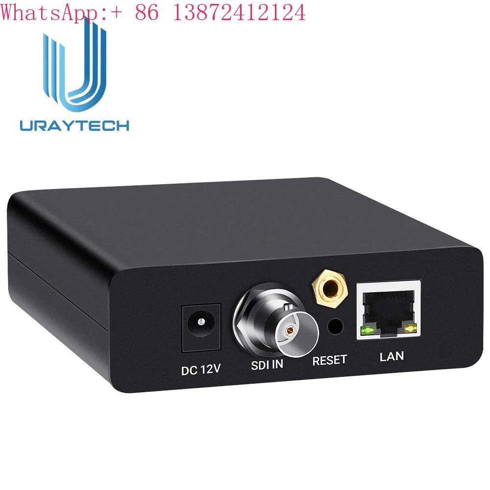 URayTech 1080P Live RTMP Encoder HD 3G SDI to IP Encoder H.265 HEVC H.264 /AVC for IPTV Live Broadcast Streaming Media Servers