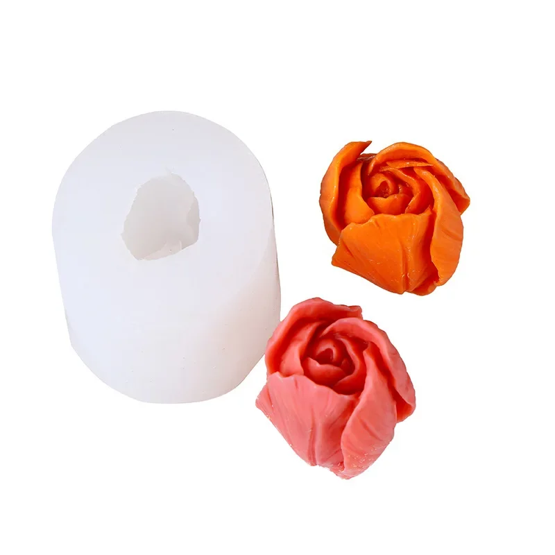 3D Tulip DIY Flower Soap Silicone Mold Candle Mold Handmade Chocolate Cake Mold Silicone Mold Soap Forms Soap Making Supplies