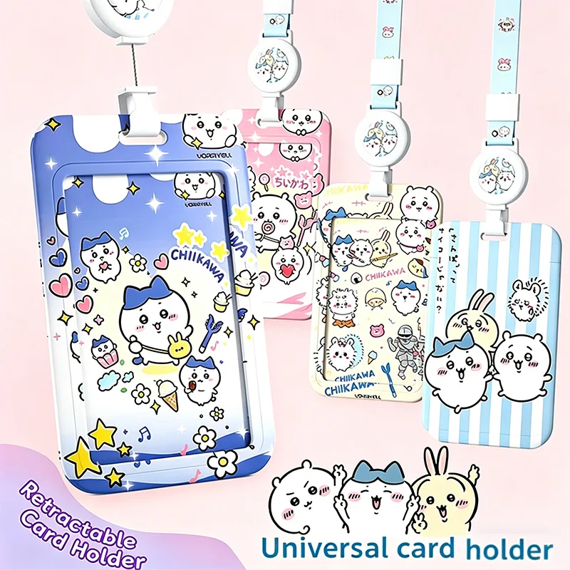 NEW Chiikawa Cartoon Retractable Hachiware Usagi Lanyard Car