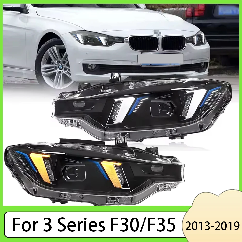 

Auto Car Accessory Head Light for BMW 3 Series F30 Modified Snake Eye LED Daytime Running Light Headlamp Assembly 2013-2019