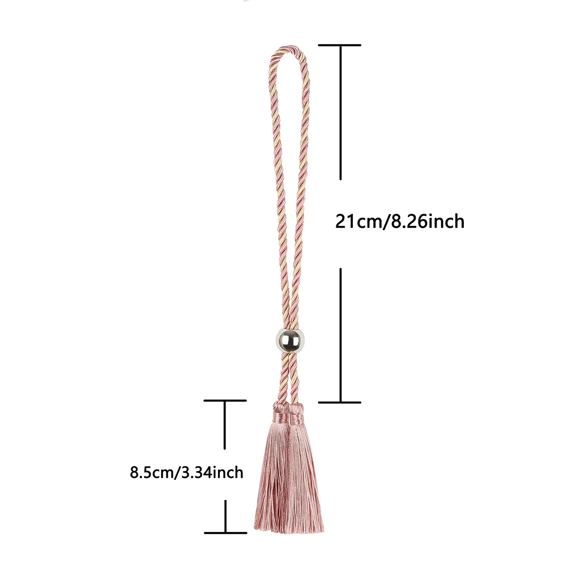 Handmade Tassel Guardanapo Anéis, Beads Buckle para reuniões de família, Wedding Party, Table Acessórios Decoração, 4 PCs, 2024