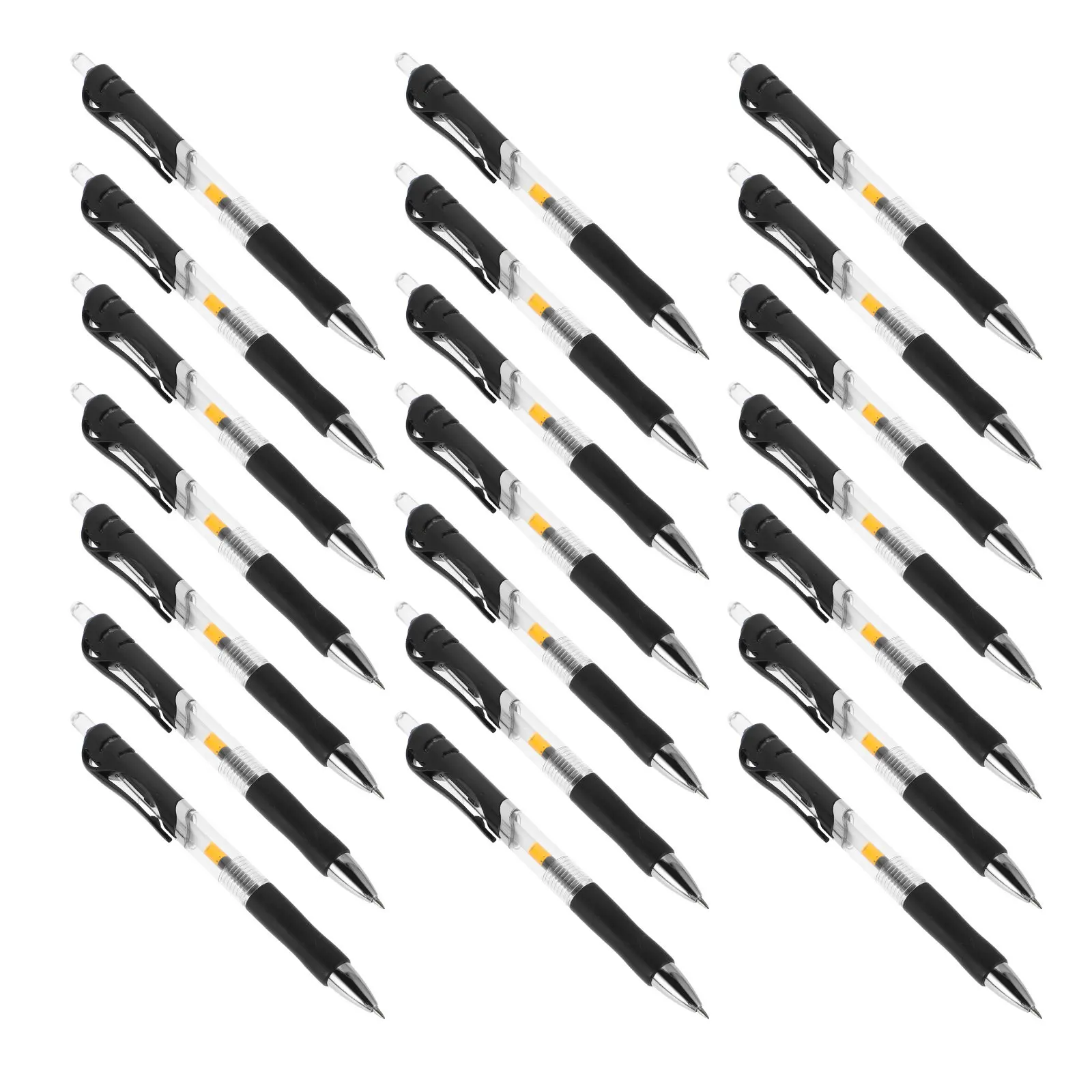 

50Pcs Fast Dry Neutral Pen Black Ink 0.5mm Fine Tip Smooth Writing Comfortable Grip for Exams Office Journaling Signatures