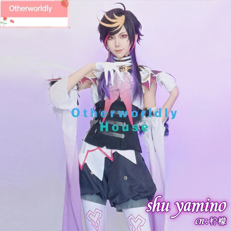 Vtuber LUXIEM Shu Yamino Cosplay Costume Fancy Yutuber Suit Party Outfits Halloween Carnival Uniforms Custom Made