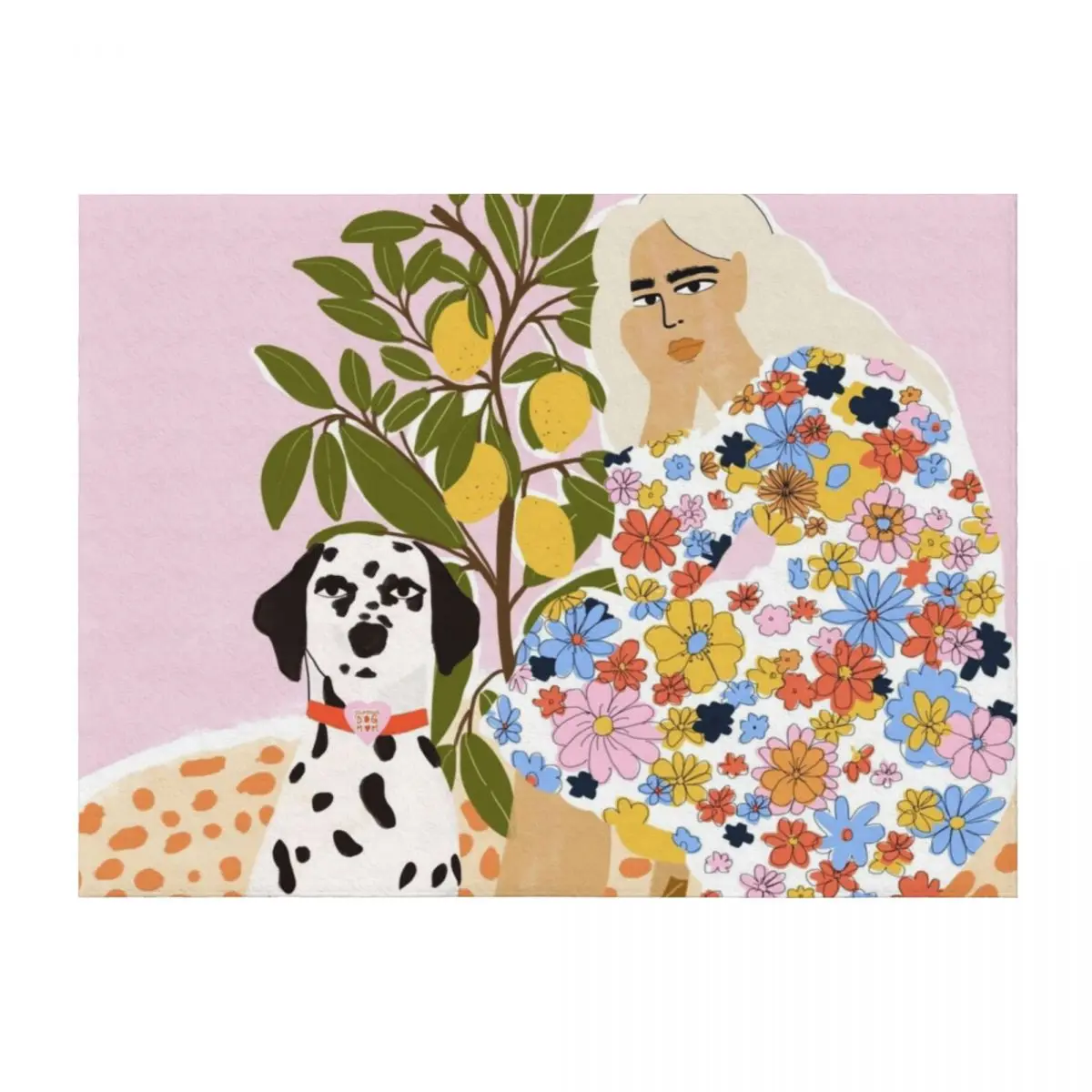 

Одеяло для леди и далматина, декоративные термобелье для путешествий, одеяла для диванов, одеяла для диванов