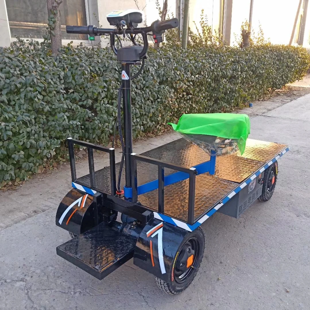 Electric Trolley Cart/ Warehouse Trolley Cart With Guardrail