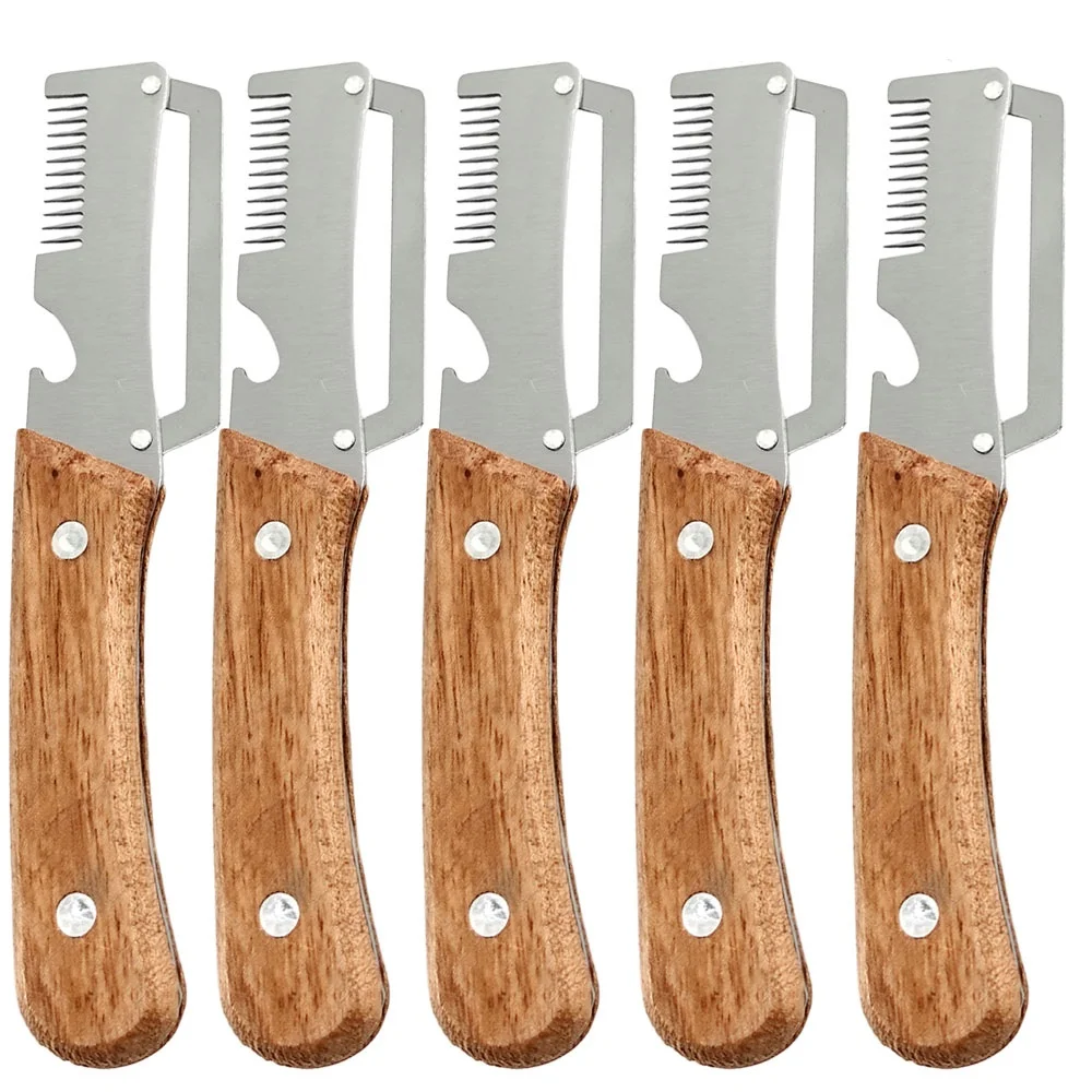 Kitchen Peeler Stainless Steel Vegetable Peeler with Wooden Handle for Peeling and Slicing Fruits and Vegetables Kitchen Tool