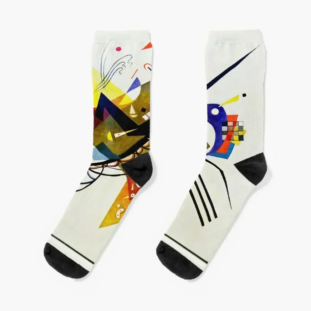 On White II by Wassily Kandinsky | Auf Weiss II Socks bright garter Climbing christmas gift Women Socks Men's