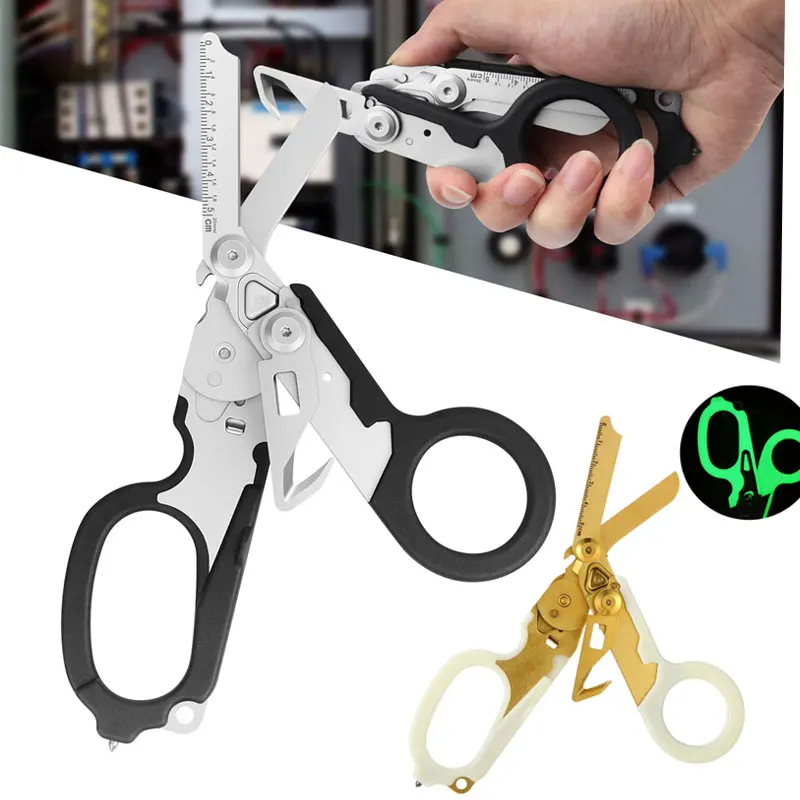 

Tactical Multifunction Scissor For Leatherman Raptors First Aid Expert Folding Scissors Outdoor Survival Tool Combination Gadget