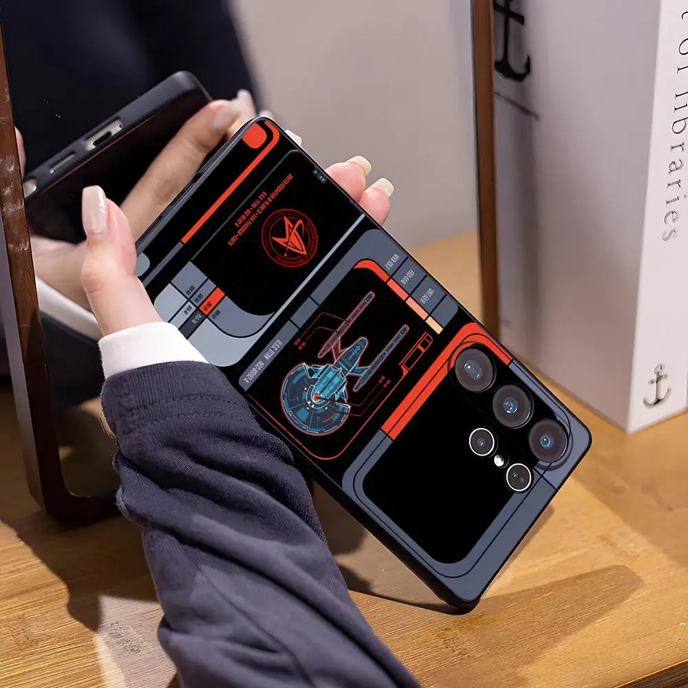 Star Treks Enterprise Handyhülle für Samsung S26 Ultra S25 Edge Ultra S23 S22 S21 S20 Ultra Plus S24 Fe Cover