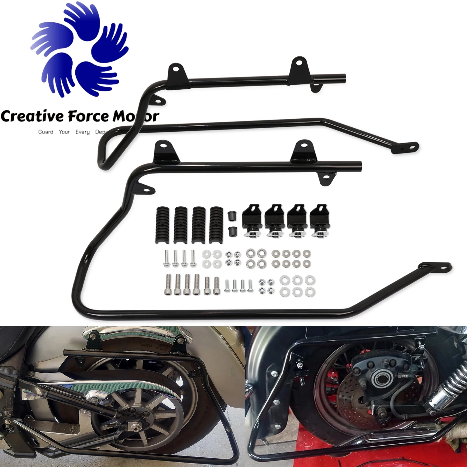 motorcycle-hard-saddlebag-conversion-brackets-mount-kit-for-harley-softail-deluxe-fat-boy-heritage-springer-flstf-flst-1984-2017