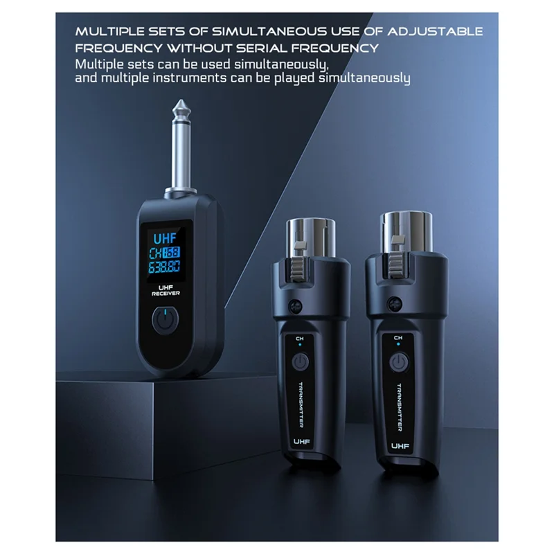 

New Wireless Microphone UHF Wireless XLR Transmitter And Receiver For Dynamic Microphones Audio Mixers PA Systems-TCES