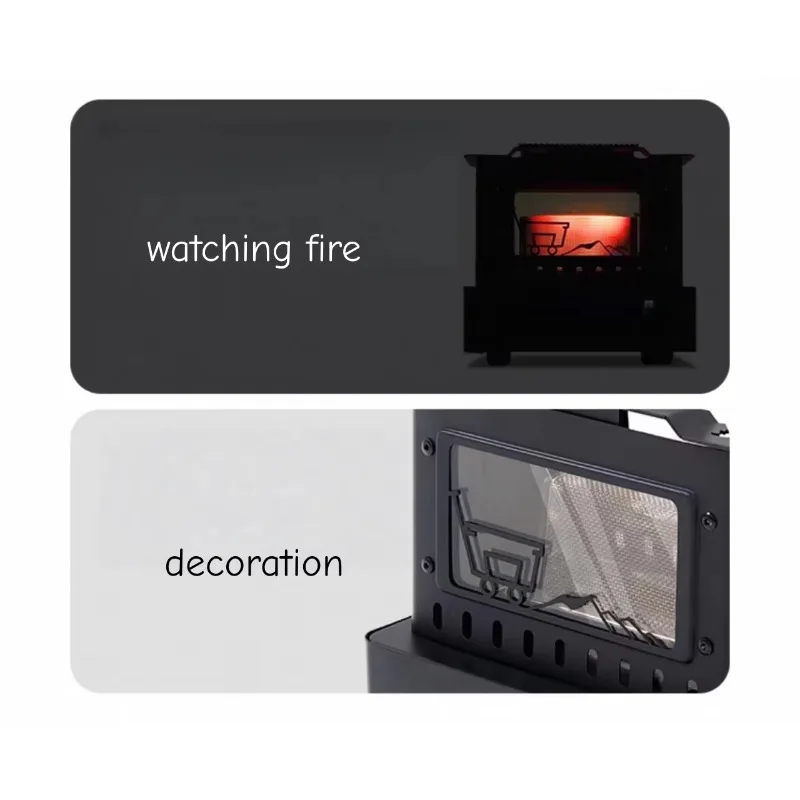 Outdoor Portable Collapsible Stainless Steel Camping Stove Fire Watching Burner for Hiking Picnic Emergency