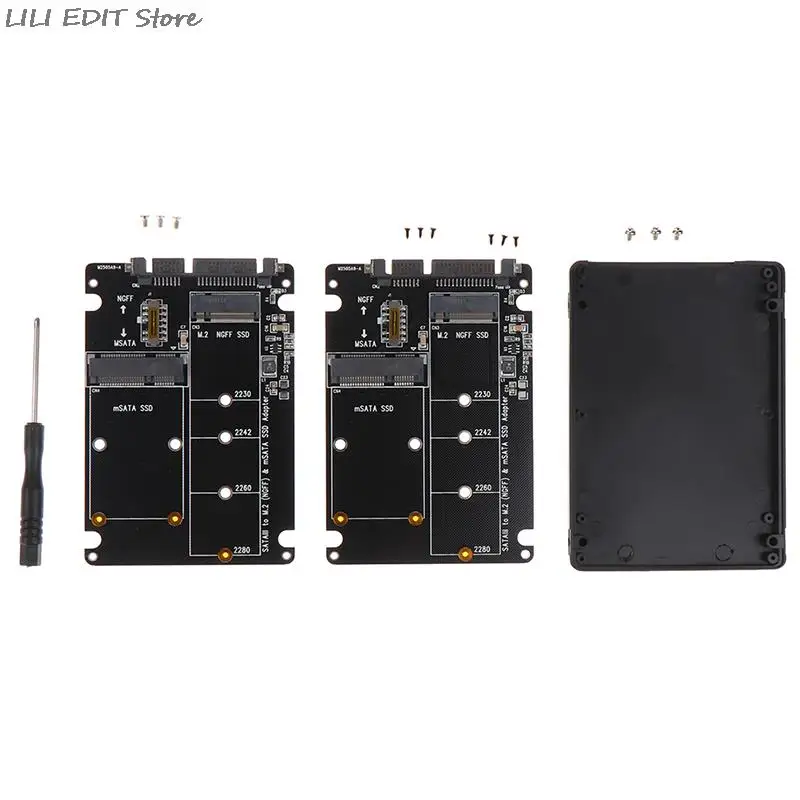 2.5 Inch SATA 60Gbps To M2 NGFF SATA SSD MSATA SSD Adapter MSATA To SATA M.2 NGFF To SATA Hard Disk Adapter Board