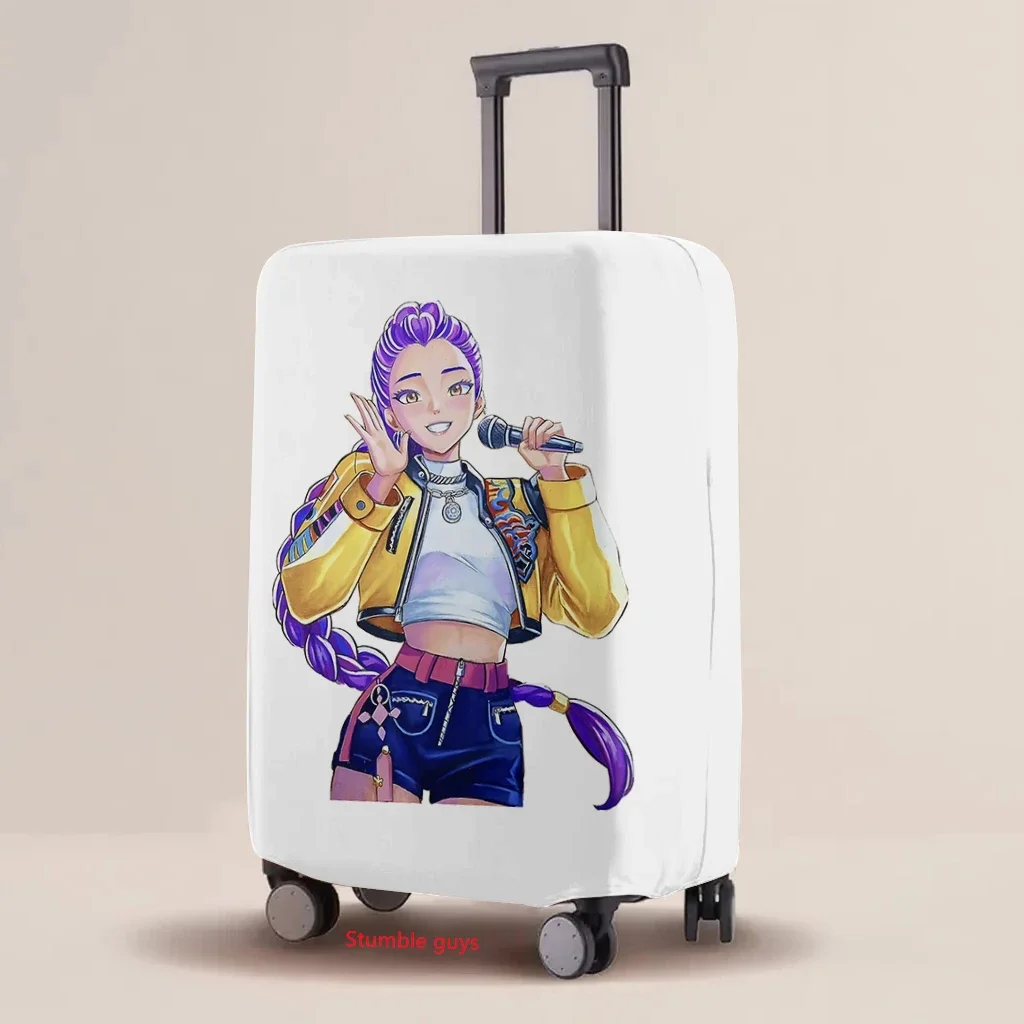 Custodia protettiva per bagagli in cartone animato Kpop Demon Hunters Custodia elastica per valigia Elementi essenziali da viaggio ​