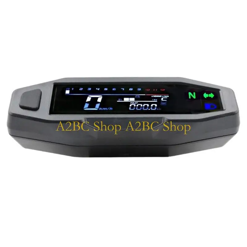 

A2BC Speedometer Oil Gauge Tachometer Universally Digital Motorcycle Meter LCD Digital