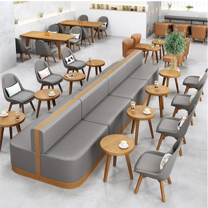 Coffee Shop Style Restauration Chair and Table for Restaurant Chaises Cafe Chair Furniture Restaurant Sillas Wood Modern