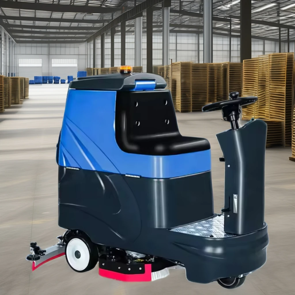 Nouvel épurateur de sol électrique sans fil à double brosse, équipement de nettoyage industriel alimenté par batterie pour hôtels et restaurants