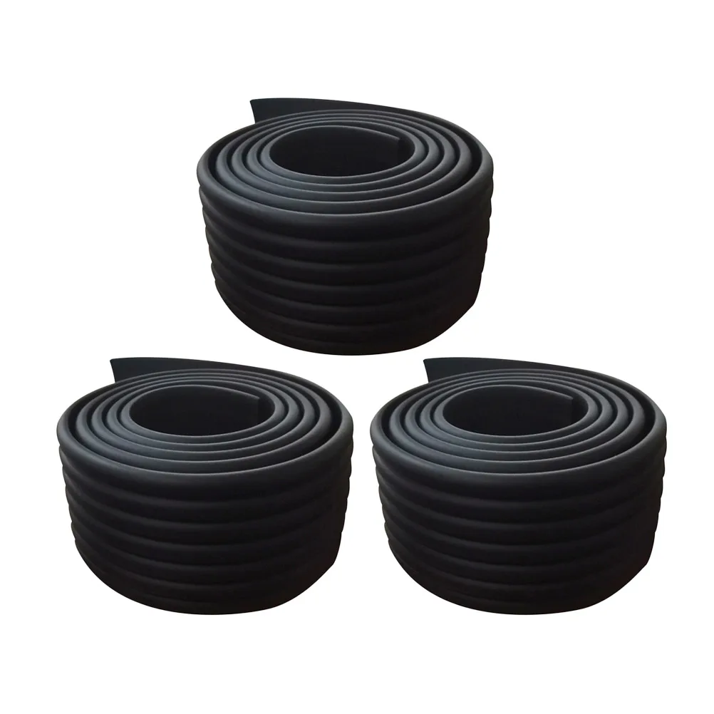 

3pcs Thicken Bumper Strip Corner Guard Cushion W-Shaped Anti-Collision Protector Foam Strong Adhesive for Wood Glass