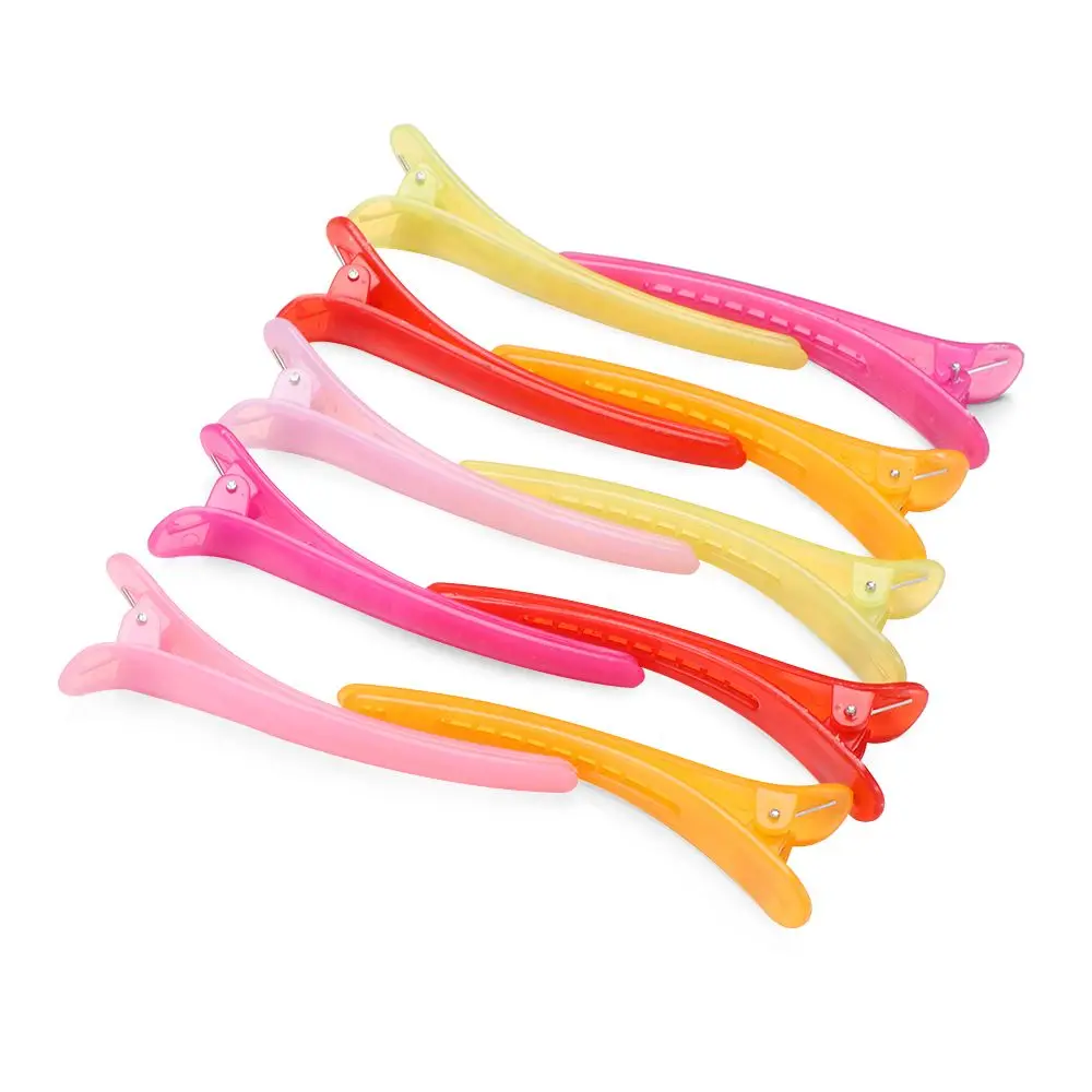 10Pcs 10Pcs Hairpins Hair Salon Section Clamps Salon Styling Hair Clips Washing Shower Barrette Basic Hair Clips