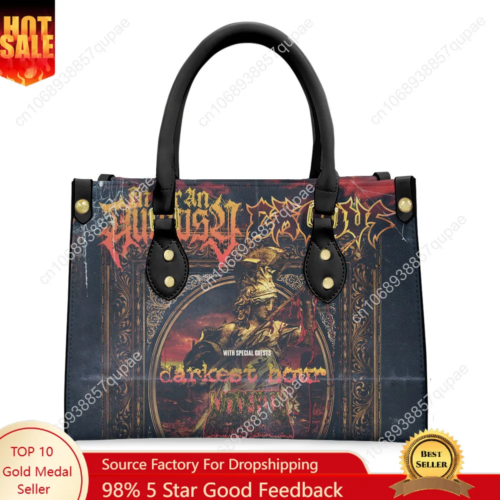 

Подходит для Autopsy Band, большая сумка, кошелек, женская и мужская сумка с персонализированным текстовым изображением, сумка из искусственной кожи, деловые подарочные пакеты для покупок