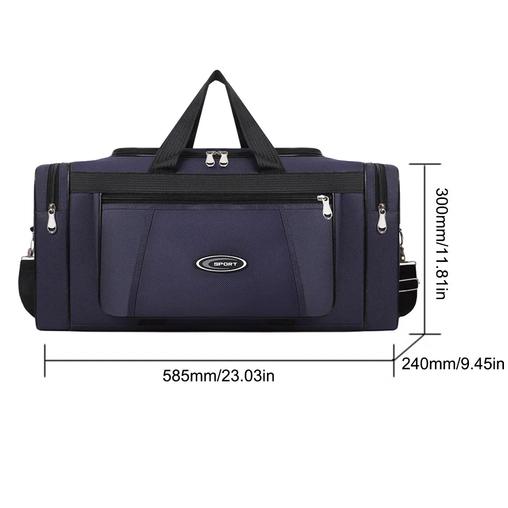 Oxford Weekend Duffle Bag Large Capacity Trip Work Storage Bag Waterproof Portable Unisex Zipper Outdoors Duffle Travel Bag