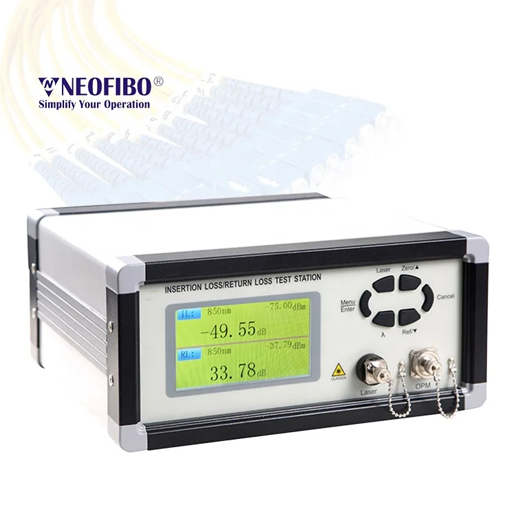 

2026 Hot NEOFIBO ILRL-6001 SM&MM Fiber Optic Loss test Joint Insertion Loss & Return Meters Ilrl Insertion Return Loss Tester