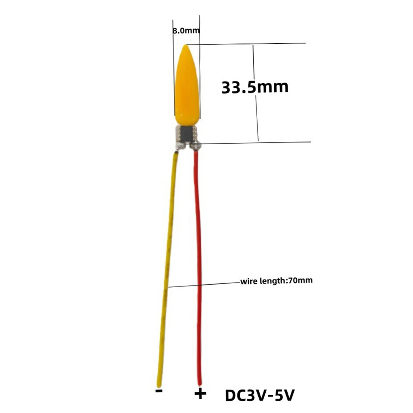 3/5/10PCS Light Bulb Accessories 2200K Diode LED Flame Effect Light Bulb 3V Flash Candles for Christmas Party Decorations