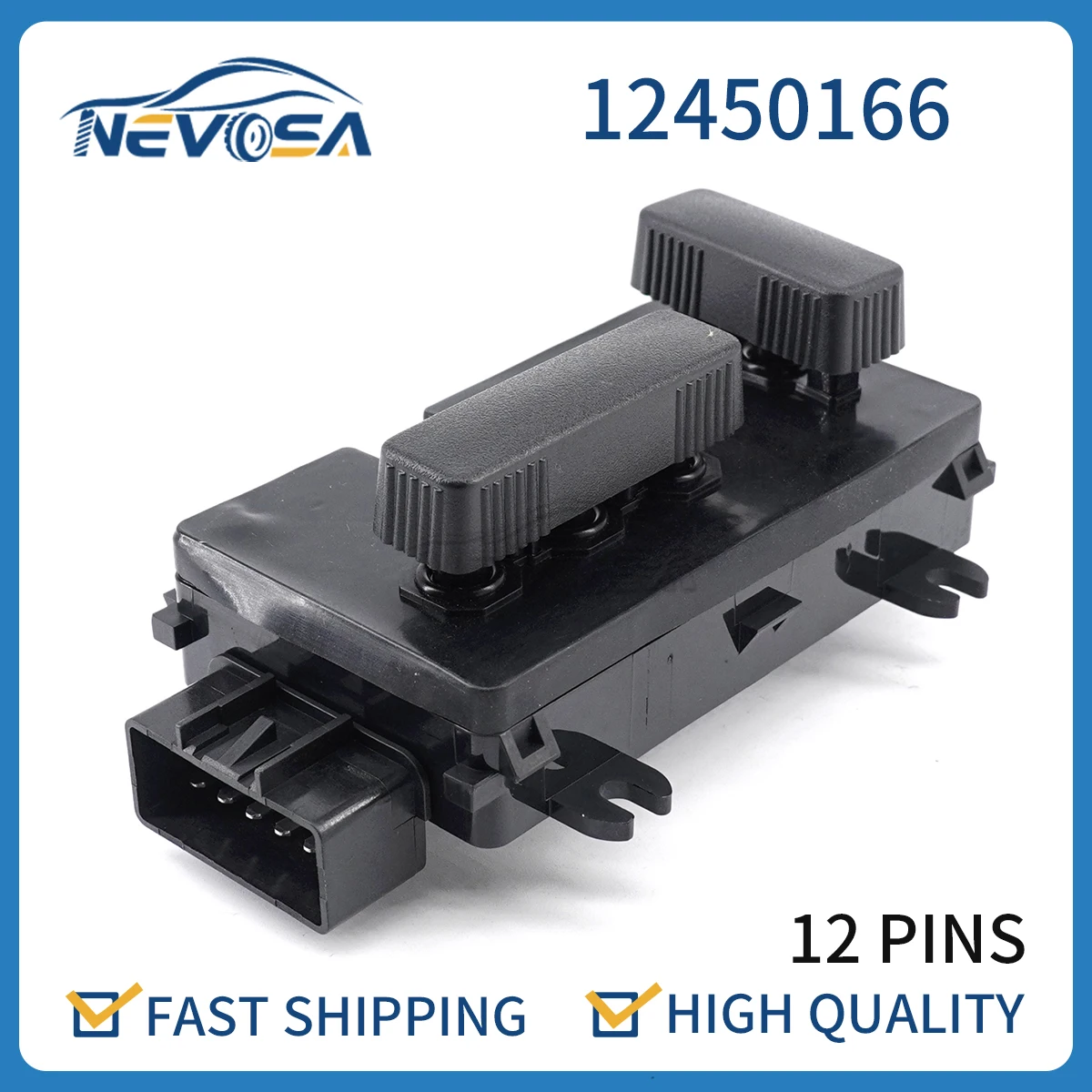 

Nevosa 12450166 For Chevrolet Silverado Tahoe 1500 2500 Cadillac Escalade GMC Yukon Sierra Power Seat Adjustment Control Switch