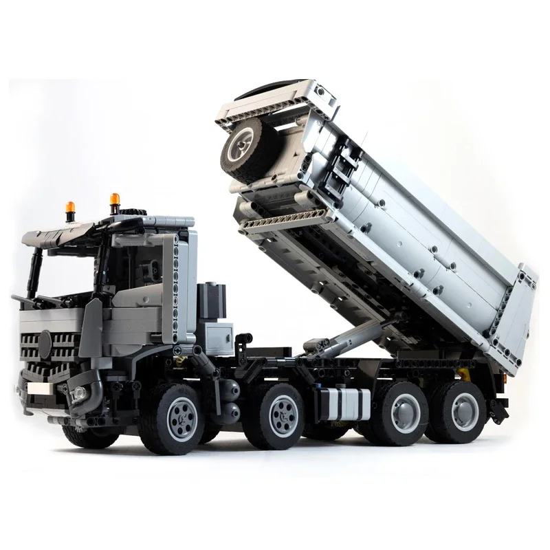 NIEUWE Technische Techniek Serie Dump Truck Trailer Transport Auto Model Bouwstenen DIY Monteren Bakstenen Speelgoed Kinderen Geschenken