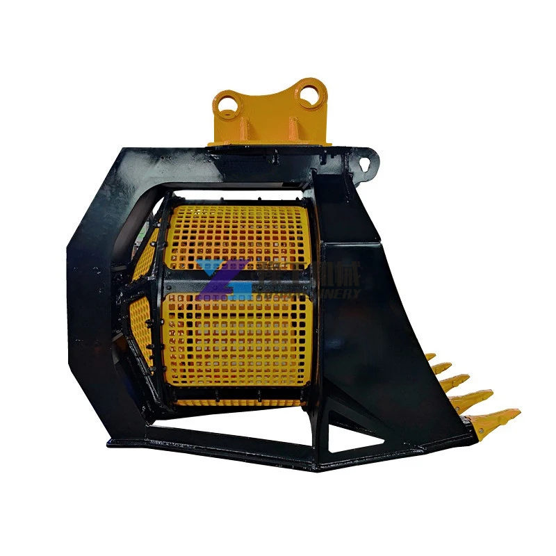 Excavator Screening Bucket Construction Classifier for Soil Sand Stone Rotary Screener