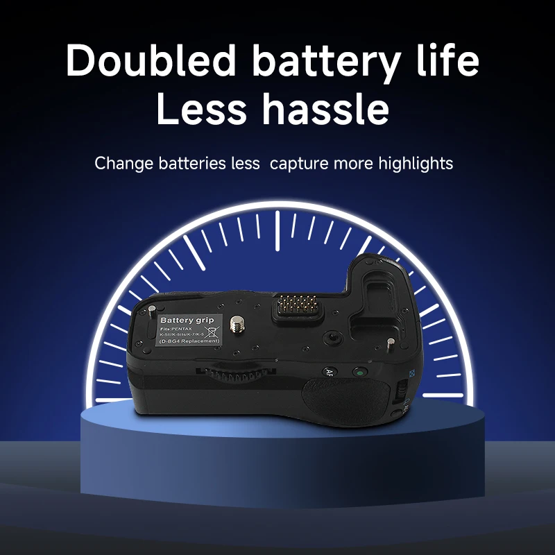 قبضة بطارية كاميرا D-BG4 جديدة لـ Pentax K5 K7 K-5 II - مصراع عمودي AA بطارية D-LI90 تدعم الطقس مختومة #4