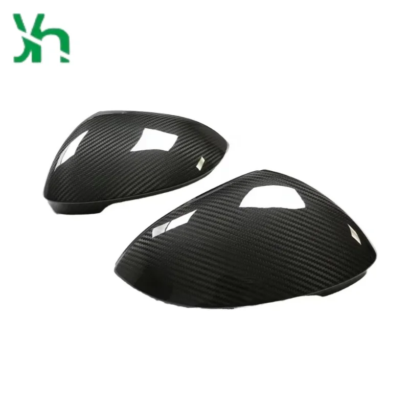 VW Golf MK8 (2020-) Lamando (2022-2023) غطاء عدسة الرؤية الخلفية استبدال مرايا الرؤية الجانبية من ألياف الكربون الجافة