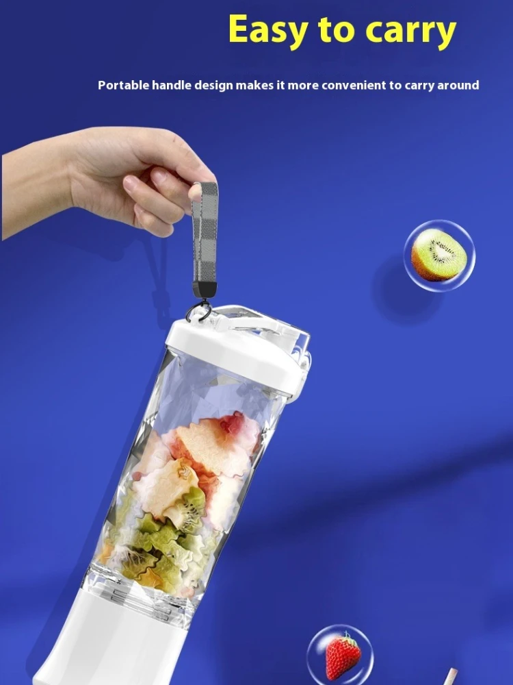 Mini Home Use Juicer Portable Electric Juicing Cup Kitchen Blender Cooking Machine Espremedor Elétrico with Strap Large Capacity