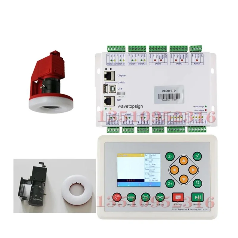 Zhiyuan small vision CCD laser control system set controller ZY-2820 CO2 laser graving and cutting machine camera scanning