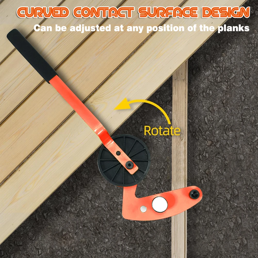 Adjustable Deck Board Straightener Heavy Duty Decking Installation Tool Non-slip Handle Wood Composite Floor Plank Straightening