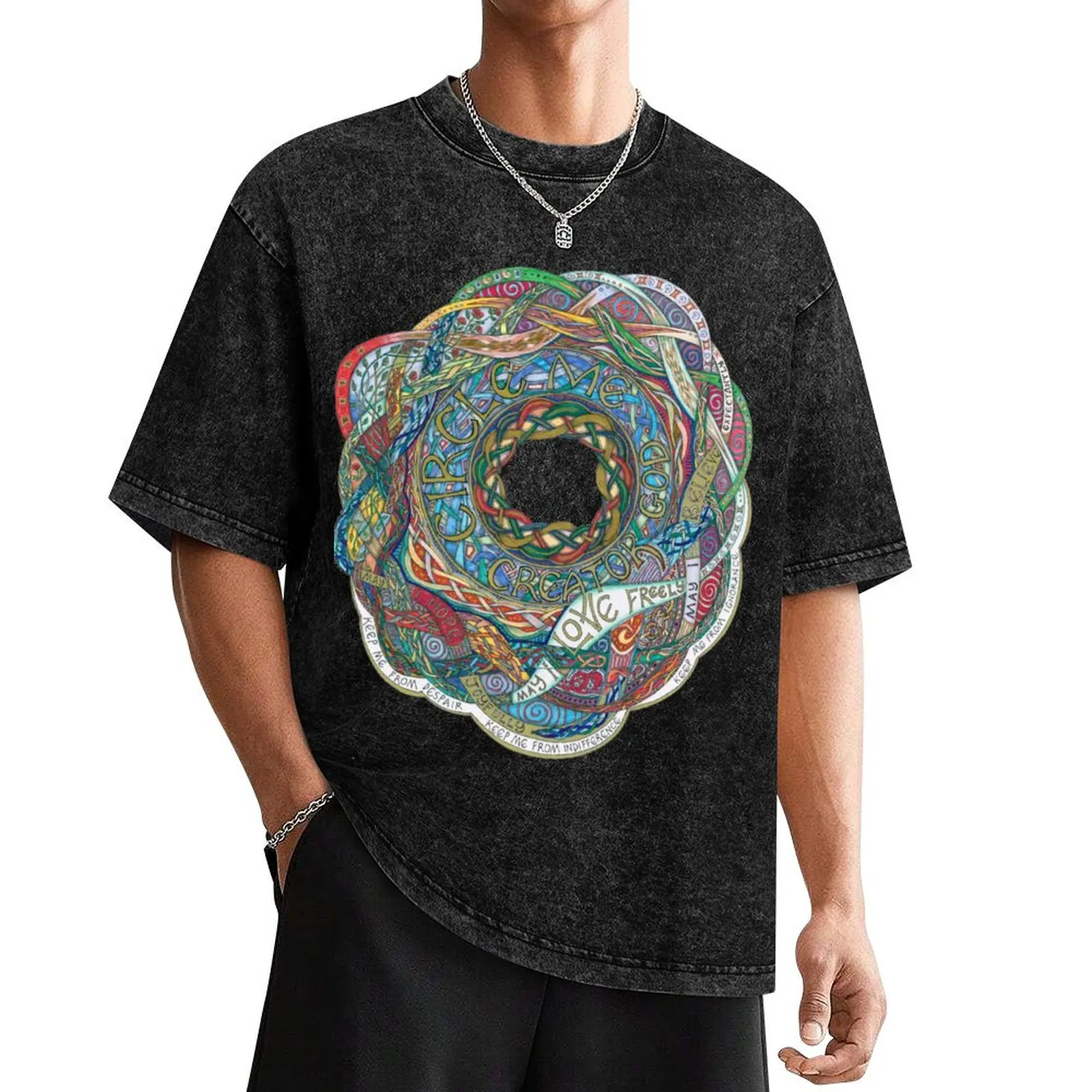 

Circle Me T-Shirt vintage graphic tee plus size clothes oversized anime stuff workout shirts for men