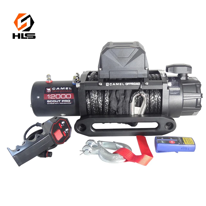 Wciągarka terenowa do ciężkich pojazdów SUV, samochodów ciężarowych, ręczna, 12000 lbs, wciągarka hydrauliczna z tłokiem, wciągarka hydrauliczna z przekładnią.