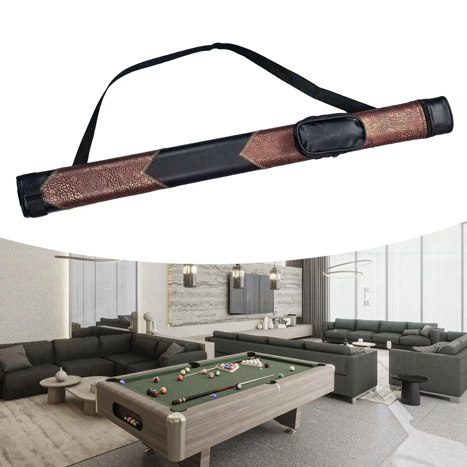 

Pool Cue Case Pool Table Supplies Organizing Organizer Storage Billiard Cue Sticks Case Container for Snooker Club Professional