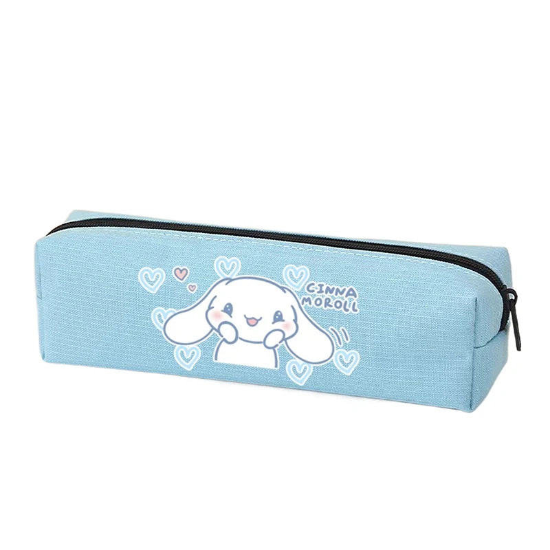 Sanrio Pencil Case Kuromi Cinnamoroll Melody Pu Kawaii Cartoon Pen Bag Student Stationery Box School Supplies Children Toys Gift