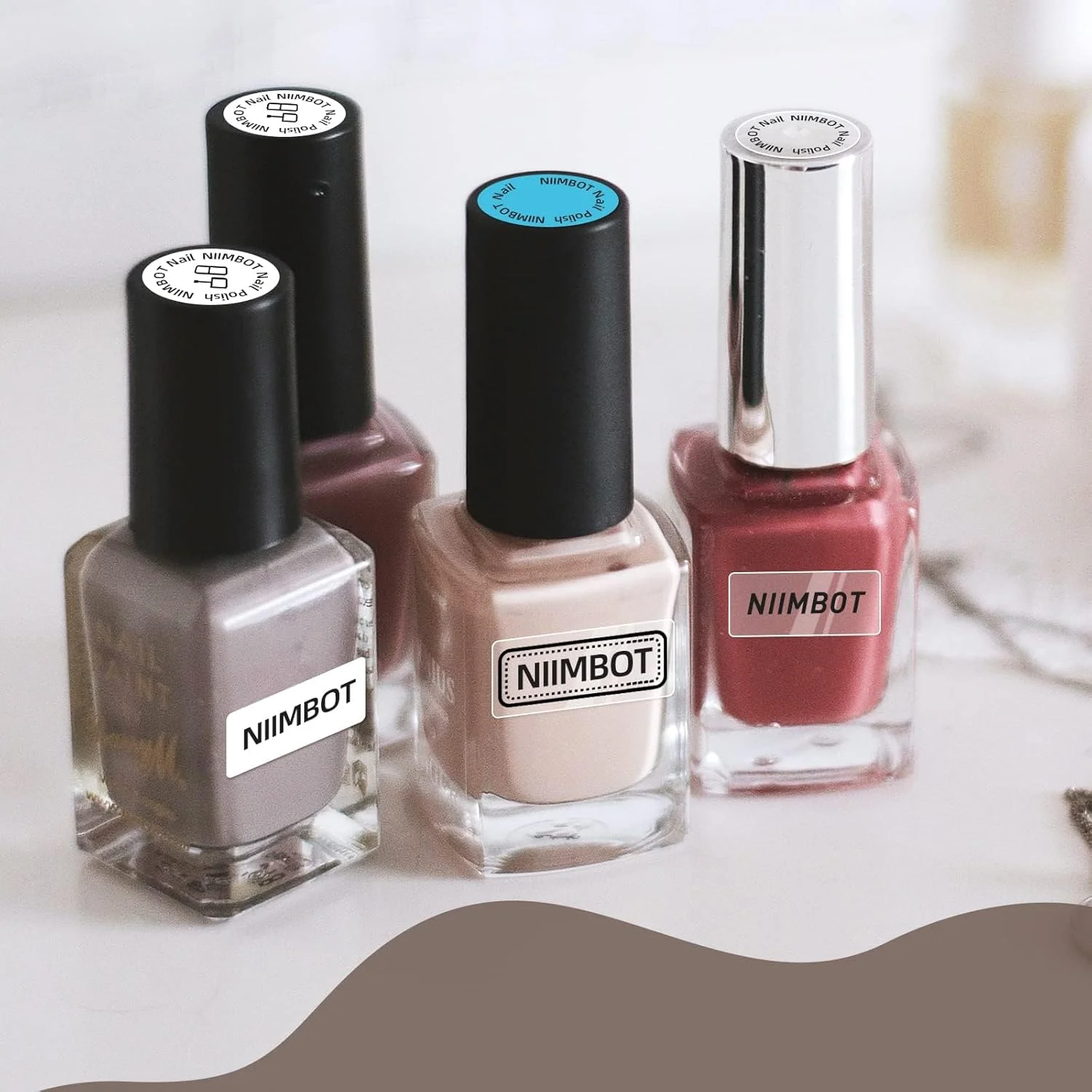 Niimbot D11 D110 D101 Mini Thermal Label Printer Paper Waterproof Anti-Oil Label No Glue Scratch-Resistant Tape Sticker Printing