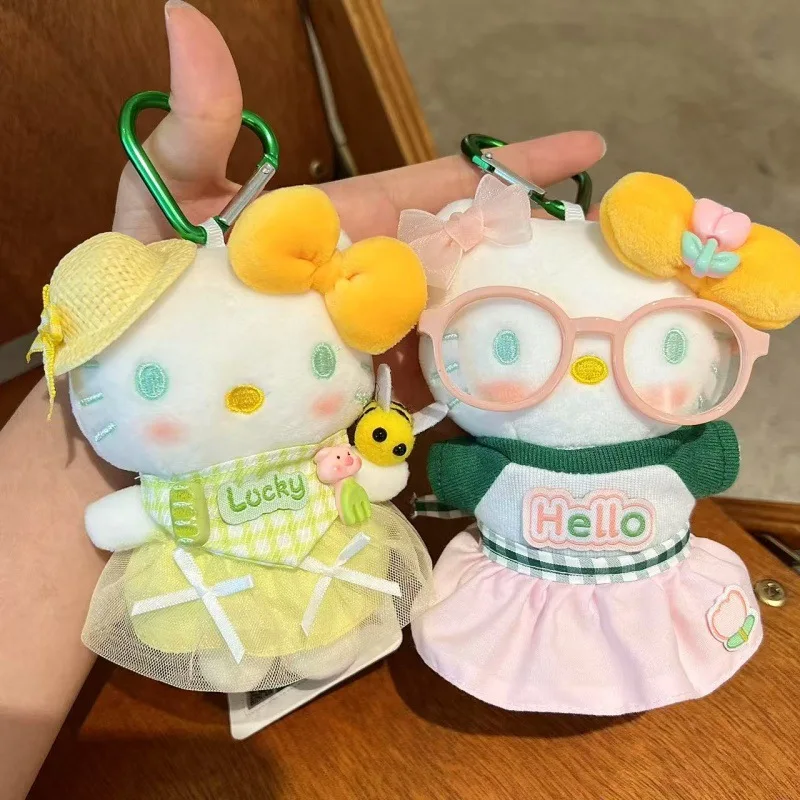 Kawaii الكرتون سانريو مرحبا كيتي أفخم المفاتيح DIY للتحويل فستان دمية الاتجاه الجديد نمط حقيبة ملحق هدية الكريسماس