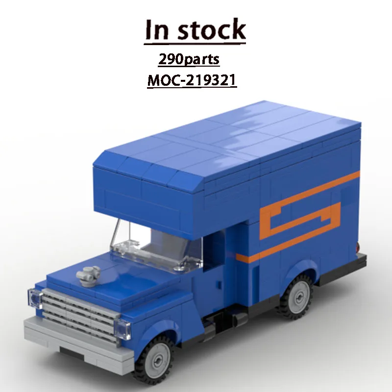 

MOC-219321 City New Mini Cargo Van Building Block Model 290 Parts MOC Creative Boys Children Birthday Christmas Toy Gift