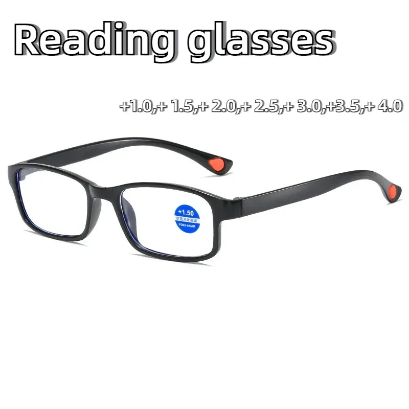 Blue Light Blocking Reading Glasses Women Men Cutting Frame Presbyopia Eyeglasses HD Lens Farsighted Prescription Eyewear