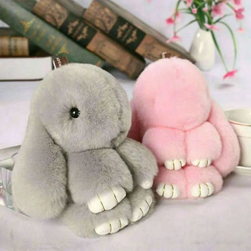 

15cm Rabbit Hair Chain Women'S Bag Car Chain Pendant Decoration Jewelry Bag Pendant Accessories Gift Mobile Phone Pendant Gift